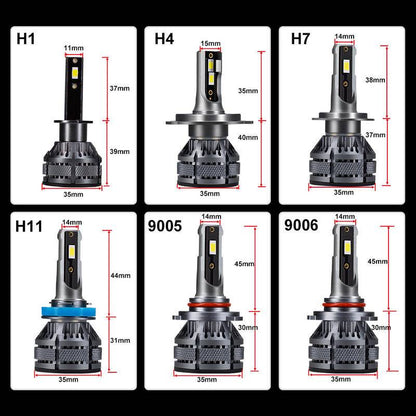 （2PCS）140W 40000LM CSP Car H4 LED Headlight  H7 H11 Canbus Bulbs H1 9005 9006 9012 HB2 HB3 HB4 6000k car light