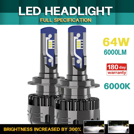 【2PCS】 High quality 12V 24V 64W 6000LM CSP Car Headlight LED H4 H7 H11 Canbus Bulbs H1 9005 9006 9012 HB2 HB3 HB4  LED Headlight